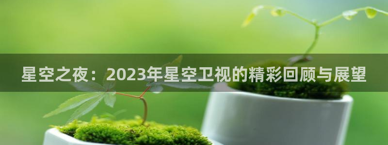 咪咕咪咕体育直播：星空之夜：2023年星空卫视的精彩回顾与展望